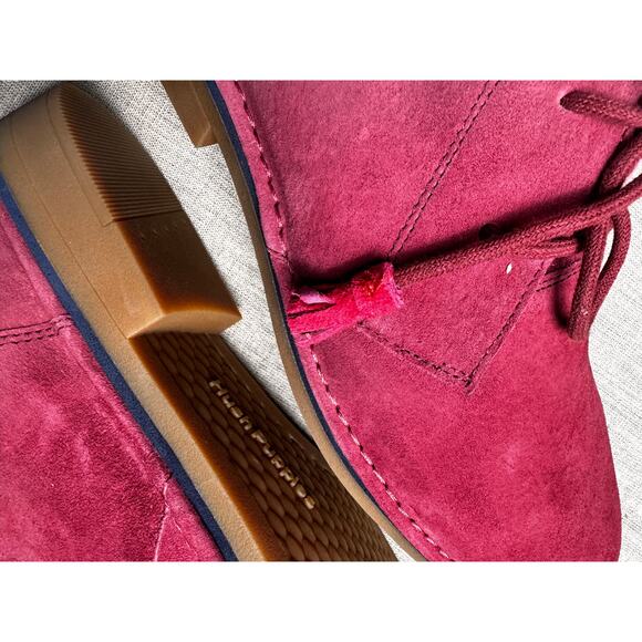 Hush Puppies Womens Shoes Cyra Catelyn Chukka Boot Size 13 Maroon - Picture 8 of 16